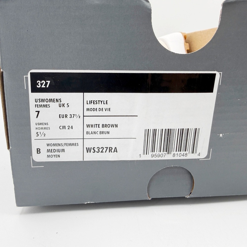 New Balance 327 Lifestyle Sneakers Size 7 Women White Brown WS327RA - NEW - Picture 10 of 10